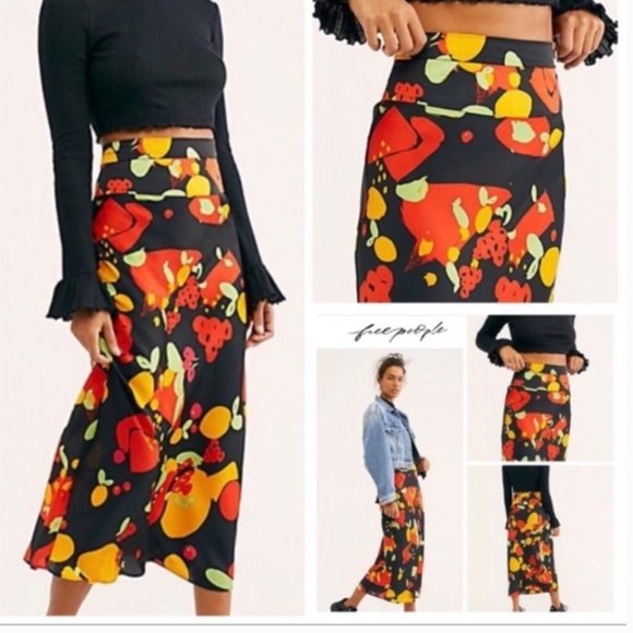MOVING SALE: Free People Normani Bias Skirt - Picture 2 of 8